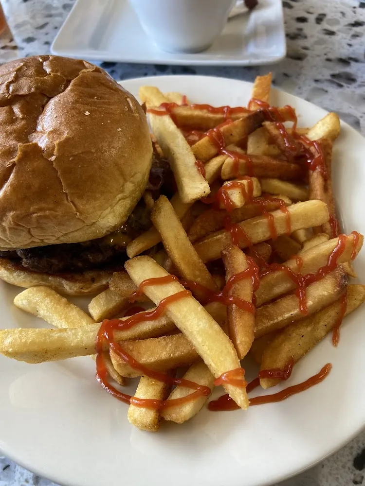 Western Burger with Fries
